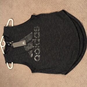 Adidas Women's Grey and Black Tank Top in XS NWT